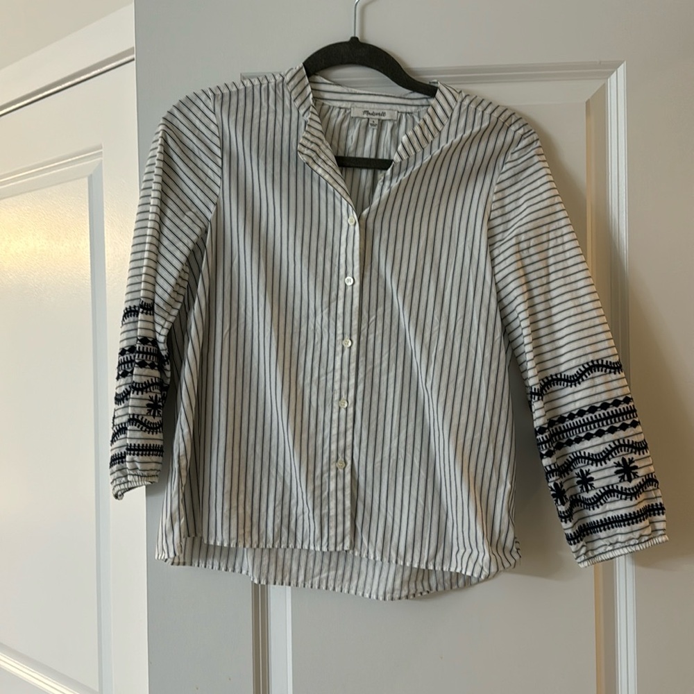 Madewell striped button down